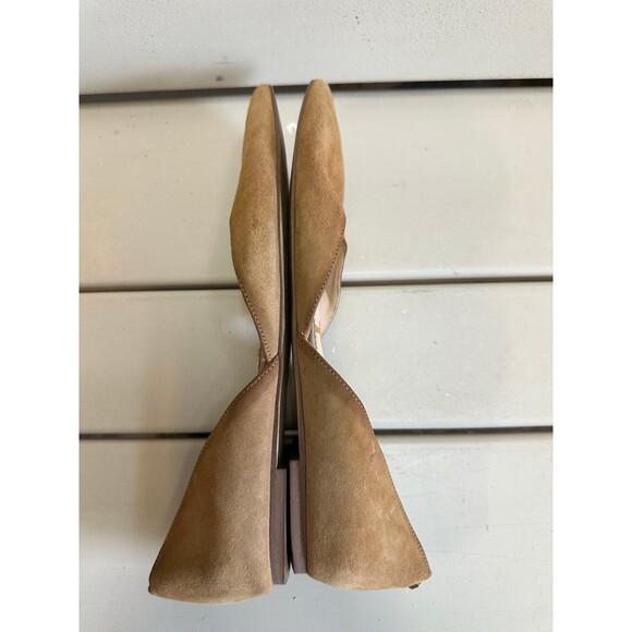 Anthropologie Sam Edelman Rodney Pointy Toe d'Orsay Leather Suede Flats 8 - Picture 7 of 8